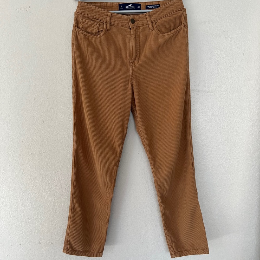 Hollister ultra high-rise corduroy mom pants